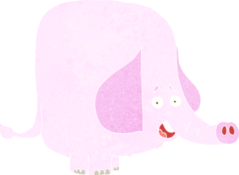 cartoon pink elephant png