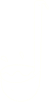 a drawing of a bowl with a soup in it png