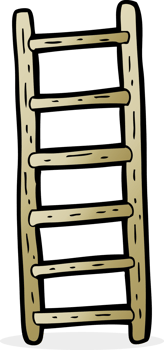 drawn cartoon ladder png