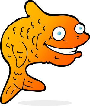 cartoon happy fish png
