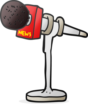 drawn cartoon microphone png