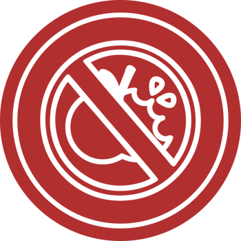 no healthy food circular icon symbol png