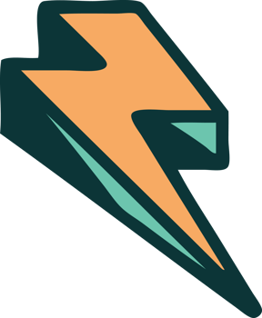 iconic tattoo style image of lighting bolt png