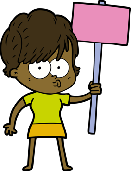 cartoon woman drawing png