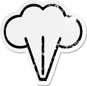 distressed sticker of a cute cartoon steam png