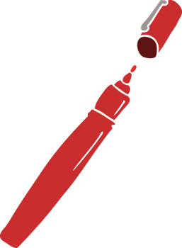cartoon doodle pen png