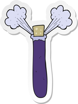 sticker of a cartoon chemicals png