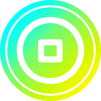 stop button circular icon with cool gradient finish png