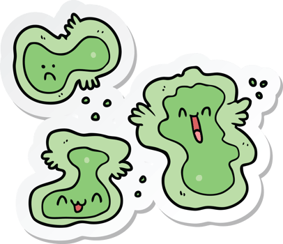 sticker of a cartoon cells png