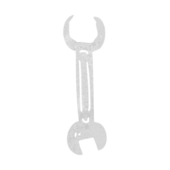 retro cartoon spanner png