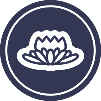 lotus flower circular icon symbol png