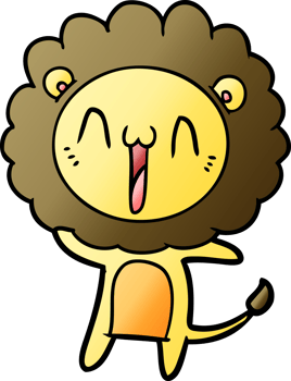 happy cartoon lion png
