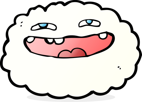 happy cartoon cloud png