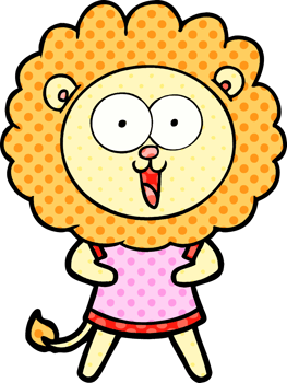 happy cartoon lion png