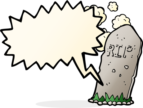 cartoon spooky grave with speech bubble png