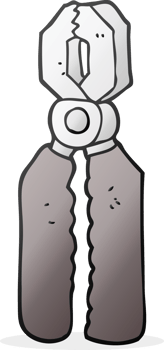 drawn cartoon pliers png