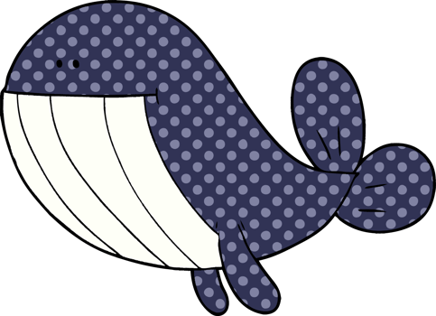 cartoon whale drawing png