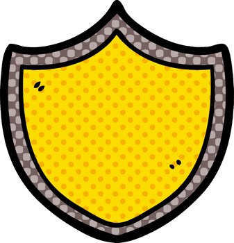 cartoon shield drawing png