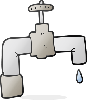 drawn cartoon dripping faucet png