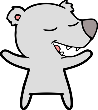 cartoon bear drawing png