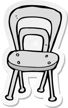 sticker of a cartoon chair png