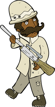 cartoon big game hunter png