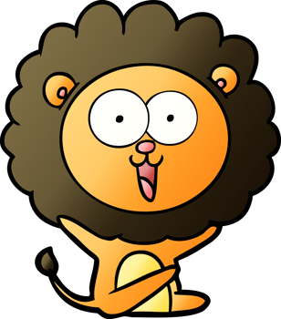 happy cartoon lion png