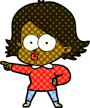 cartoon girl pouting png