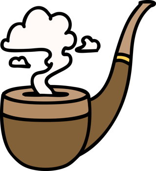 tattoo in traditional style of a smokers pipe png