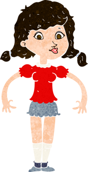 cartoon pretty girl png