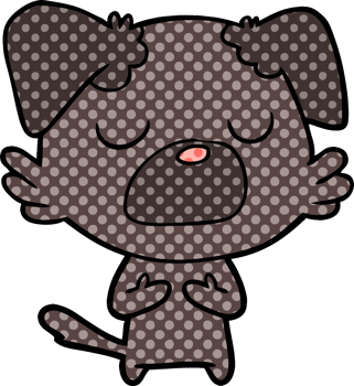 cartoon dog drawing png