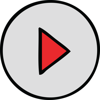 cute cartoon of a play button png