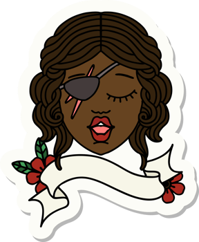 sticker of a human rogue character face png