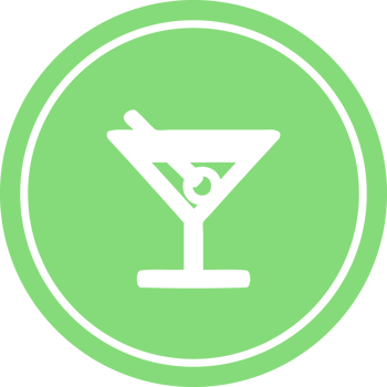 cocktail with olive circular icon symbol png