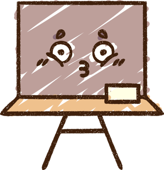 cartoon drawing of a chalkboard png
