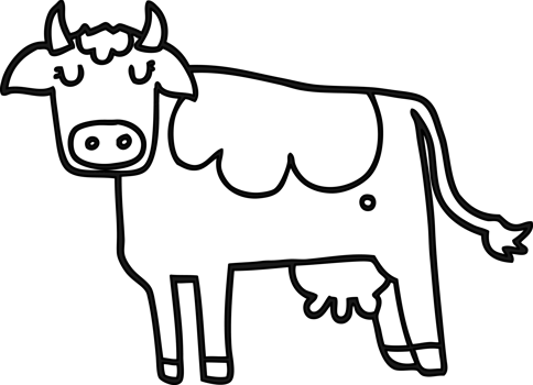 cartoon cow icon png