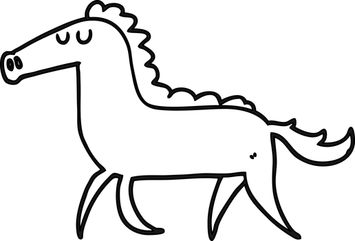 cartoon horse icon png