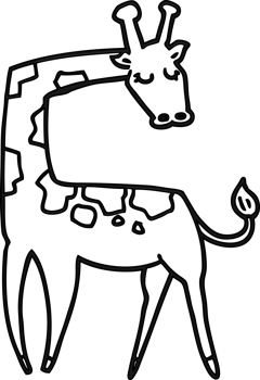 cartoon giraffe icon png