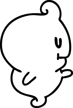 line doodle halloween ghost just floating around icon png
