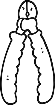 cartoon pliers icon png