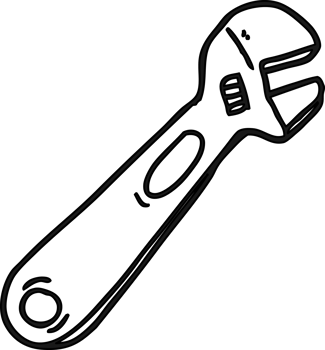 cartoon spanner icon png
