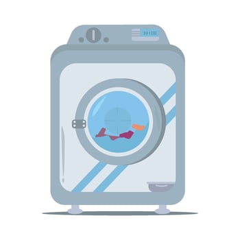 Illustration of washing machine vector