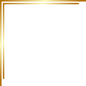 Aesthetic golden corner png