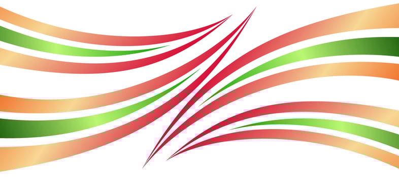 abstract stripes curve gradient tricolor indian flag background vector