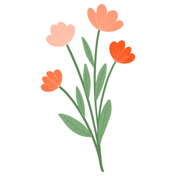 orange flower blossom png
