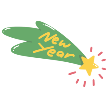 New Year Star Element png