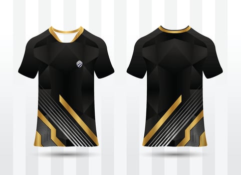 t-shirt sport design template, Soccer jersey mockup for football club. uniform front and back view. vector