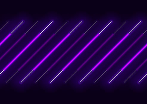 Violet neon laser lines abstract background vector