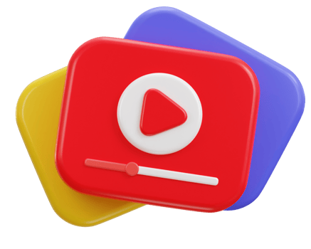 3d media play button on streaming media on streaming icon illustration png