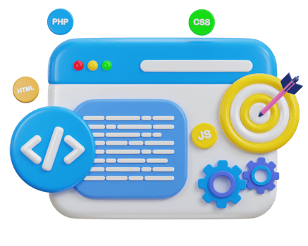 3d programming icon symbol of software and web development illustration png